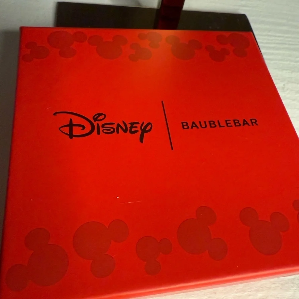 Disney x BaubleBar Mickey Mouse Santa Stud Earrings • Christmas • NWT